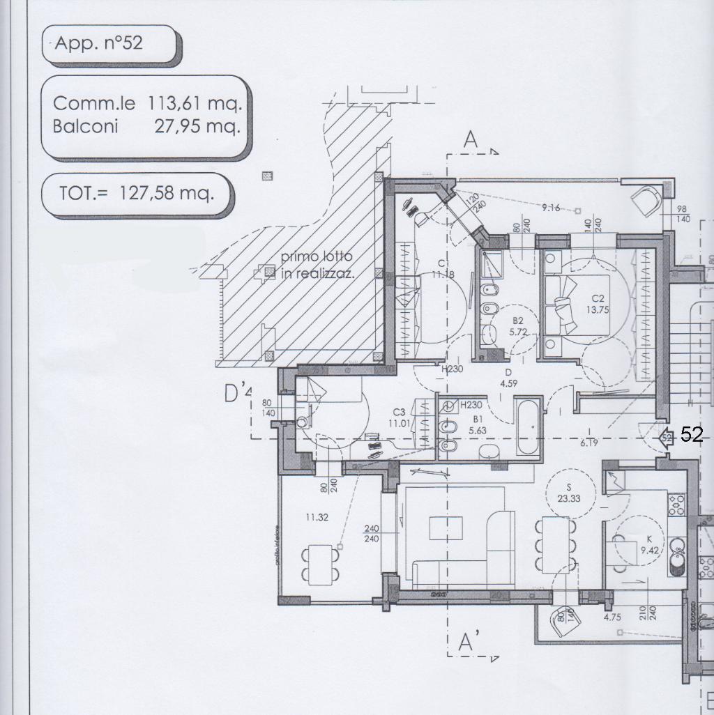 Appartamento LISSONE vendita   via Piermarini angolo via Bernini FOSSATI INTERMEDIAZIONI IMMOBILIARI S.A.S.