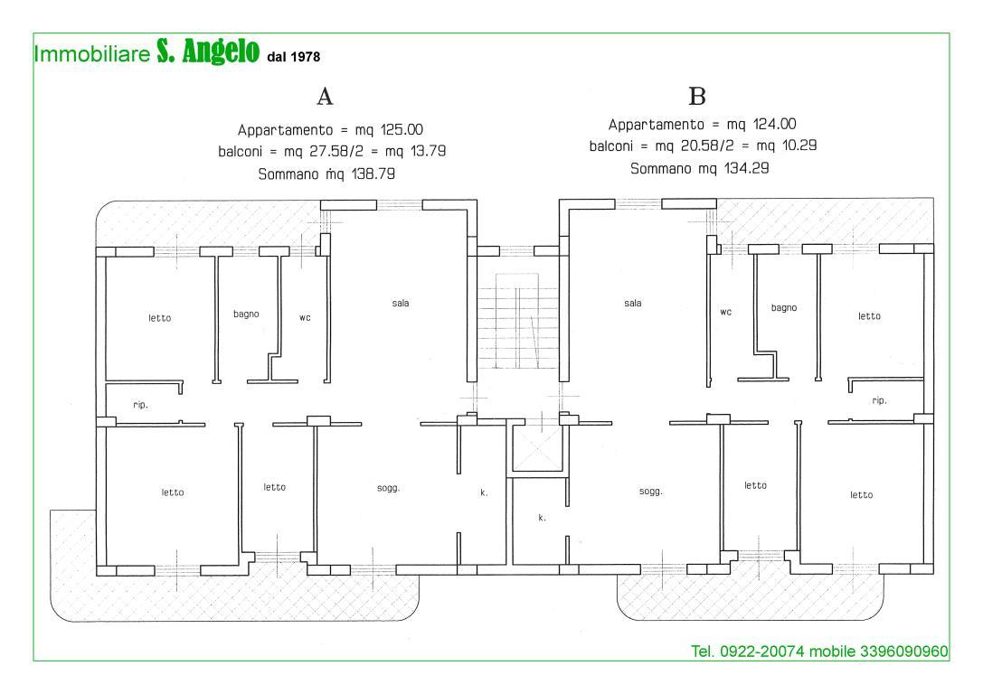 Appartamento AGRIGENTO vendita   zona Quadrivio CANTAVENERA ROSARIO