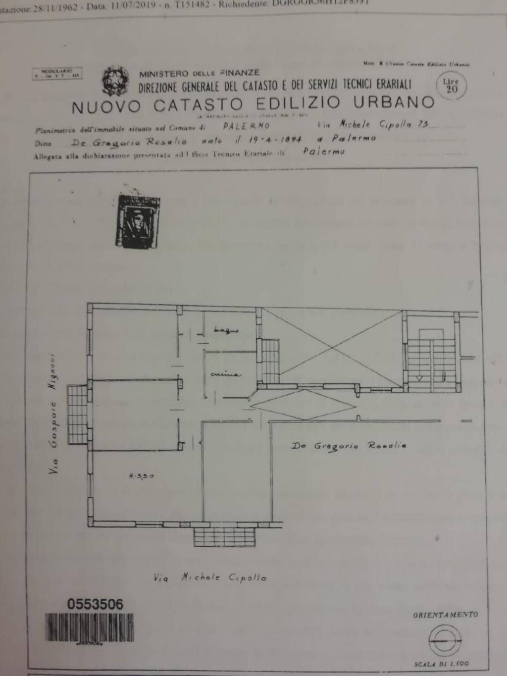 Appartamento PALERMO vendita  MONTEGRAPPA  Via Michele Cipolla Punto Casa di Claudio Costantino