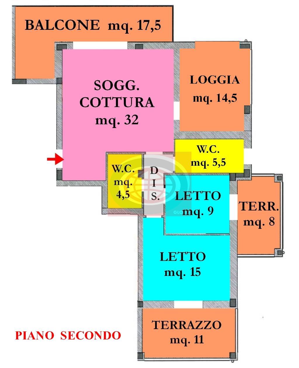  cesena vendita quart:  agenzia globo di garavelli gianni & c. sas