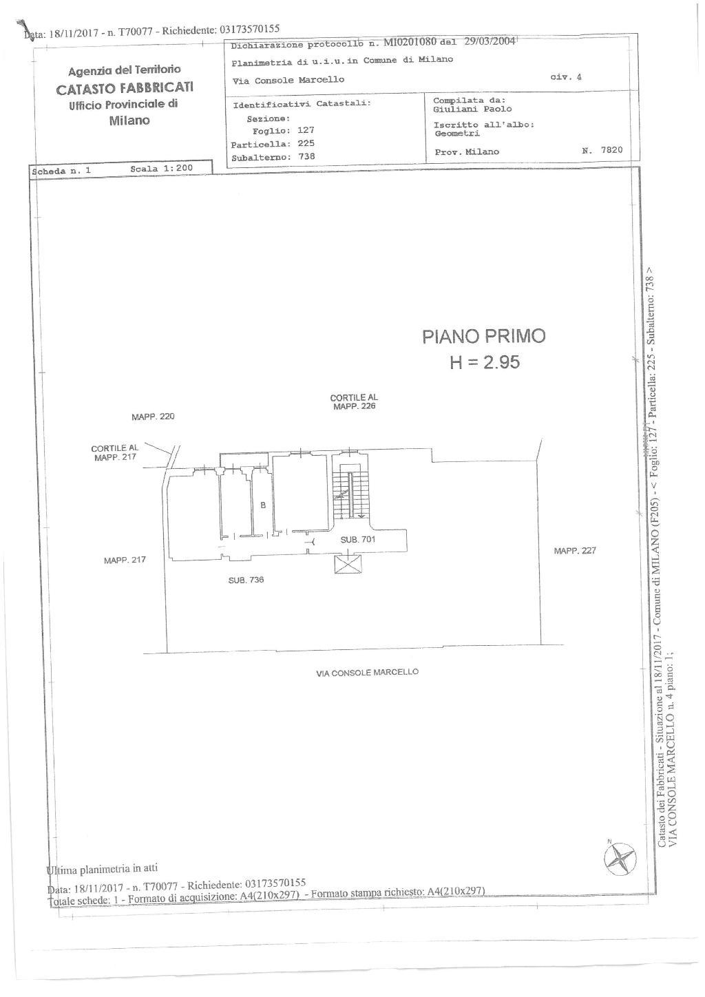 Appartamento MILANO vendita  CERTOSA VIA CONSOLE MARCELLO CISE RE SRL